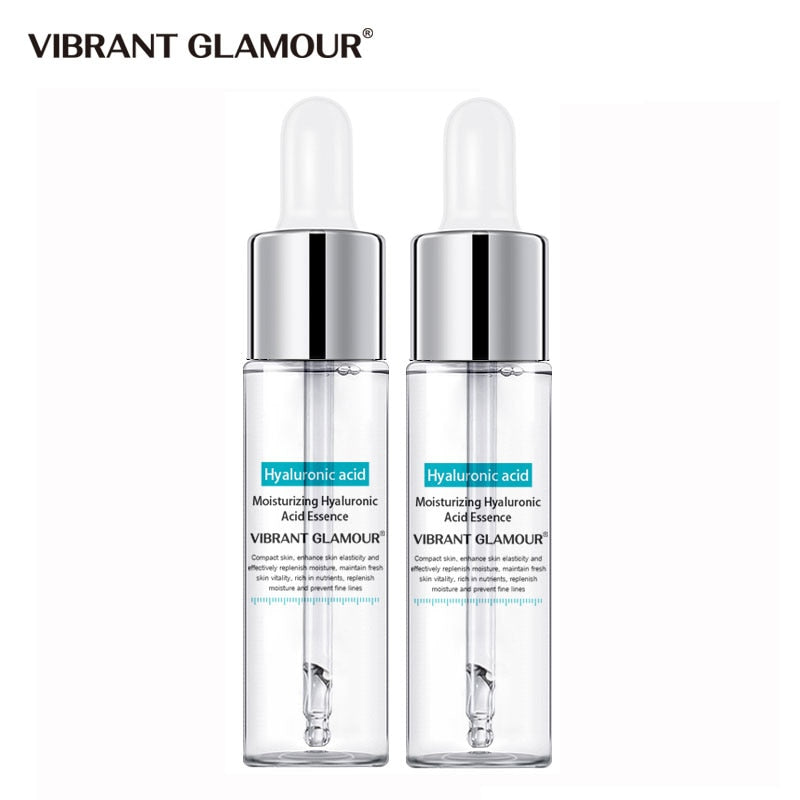 VIBRANT GLAMOR Ácido Hialurônico Sérum Facial Anti-envelhecimento Encolher Poros Clareamento Essência Hidratante Creme Facial Cuidados com a Pele Seca 15ml