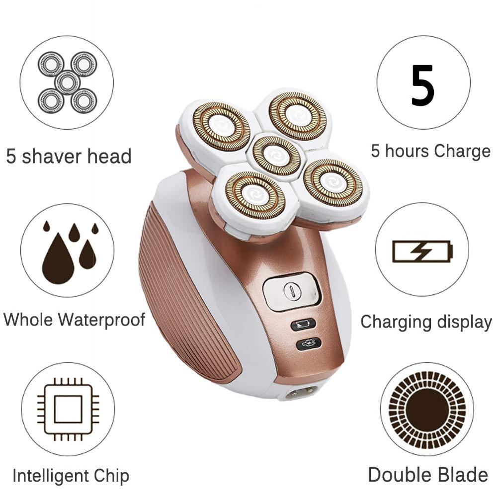 Painless Hair Removal and Shaving Machine Rechargeable Philco 3W