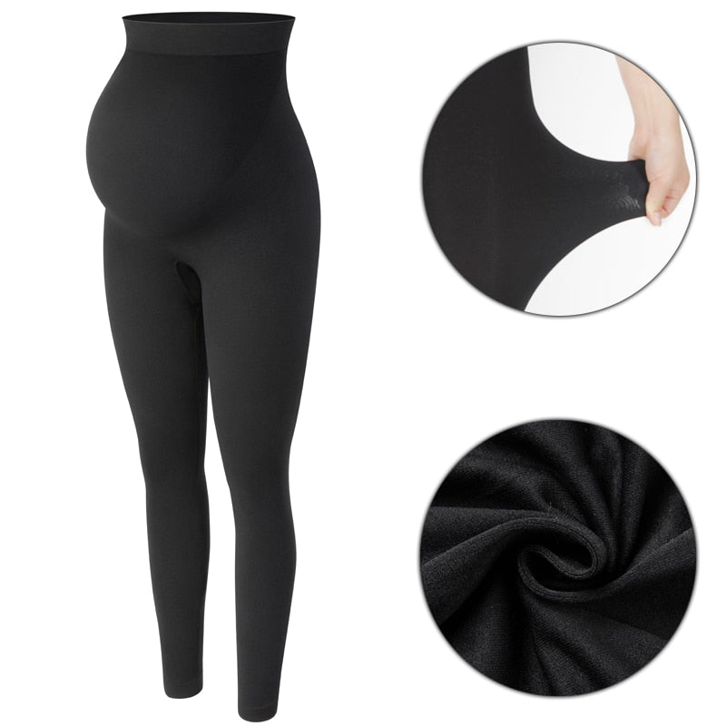 Maternity Leggings High Waist Belly Support for Pregnant Women