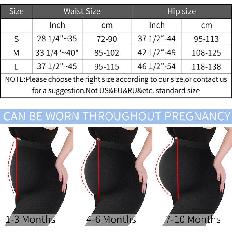 Maternity Leggings High Waist Belly Support for Pregnant Women