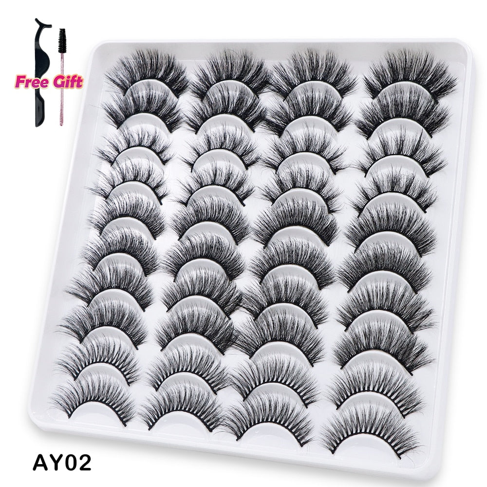 5 to 20 Pairs 3D Mink Lashes Natural Eyelashes