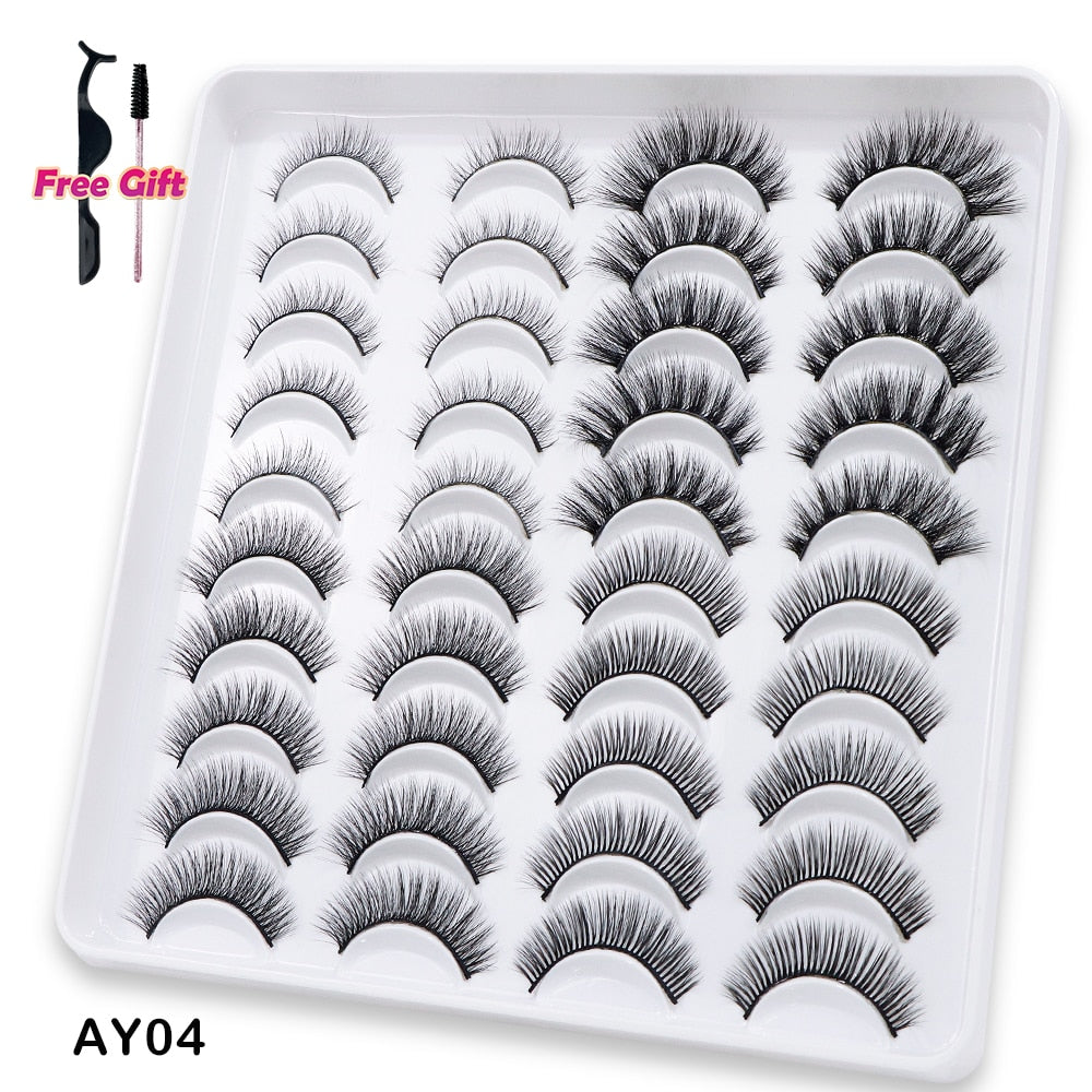 5 to 20 Pairs 3D Mink Lashes Natural Eyelashes