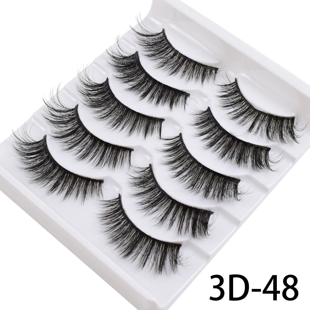 5 to 20 Pairs 3D Mink Lashes Natural Eyelashes