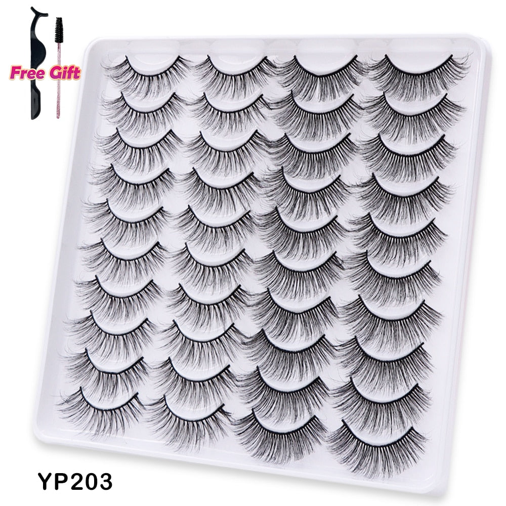 5 to 20 Pairs 3D Mink Lashes Natural Eyelashes