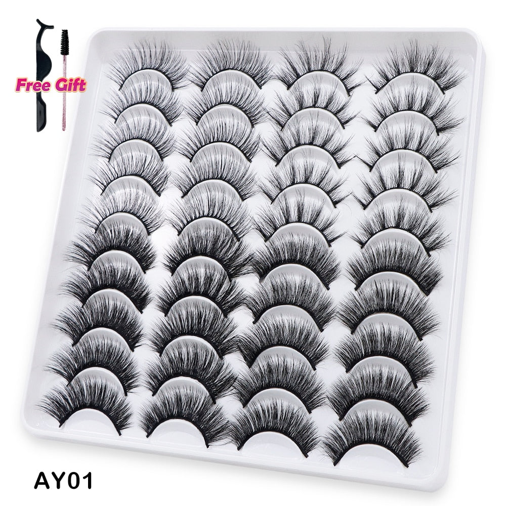 5 to 20 Pairs 3D Mink Lashes Natural Eyelashes