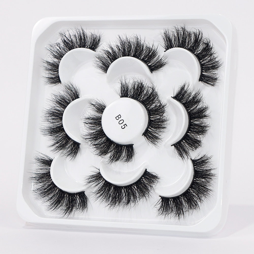 5 to 20 Pairs 3D Mink Lashes Natural Eyelashes