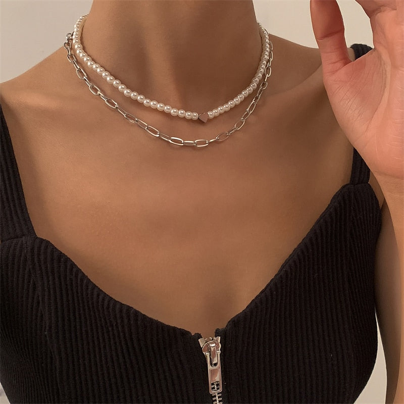 Elegant Multilayer Pearl Necklace