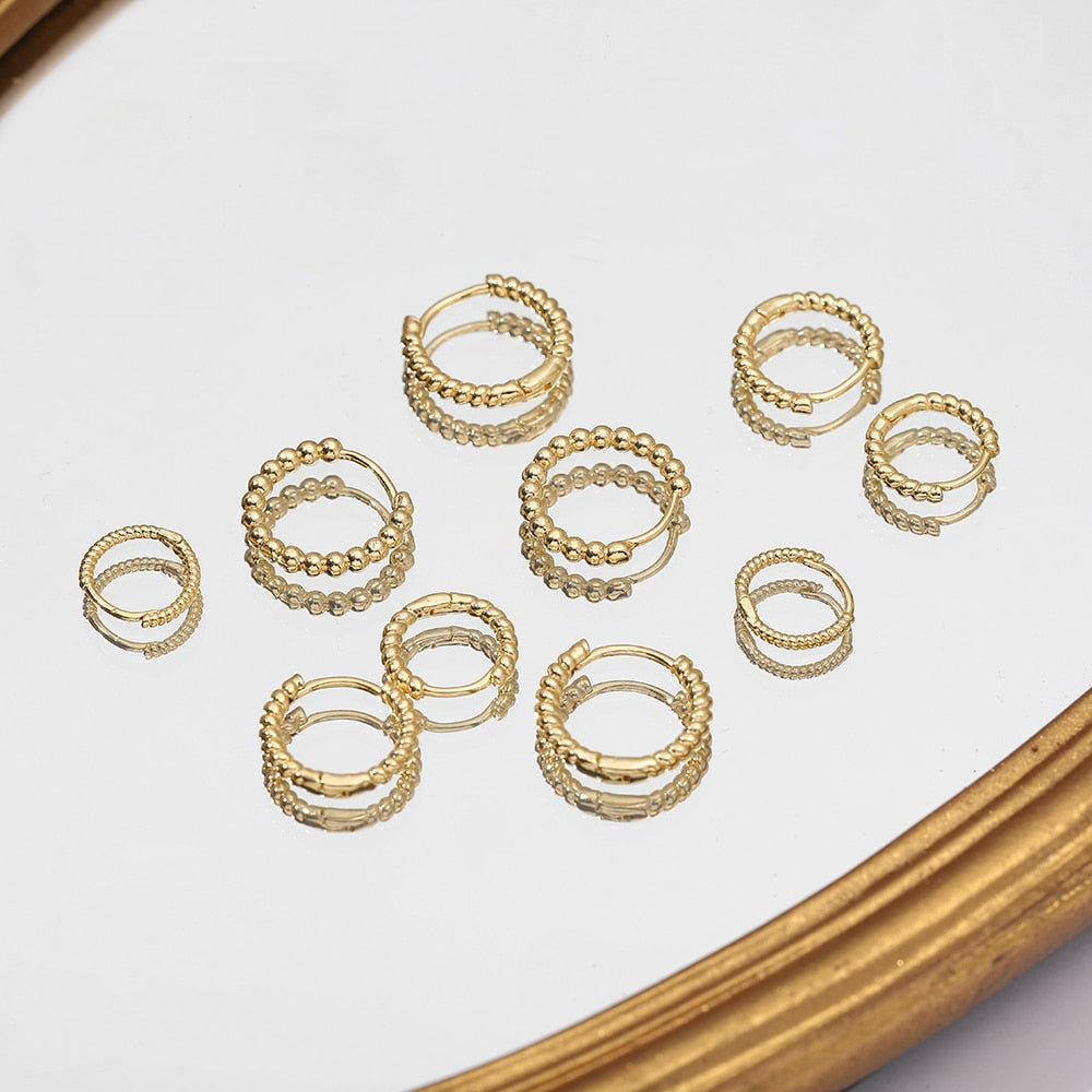 Stainless Steel Ring in different styles Hoop Earrings Small Simple Round Circle Huggies