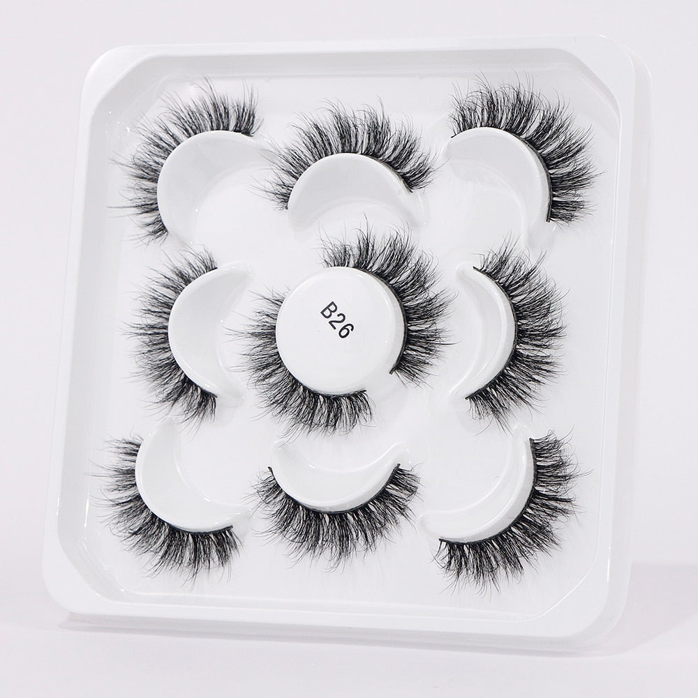 5 to 20 Pairs 3D Mink Lashes Natural Eyelashes