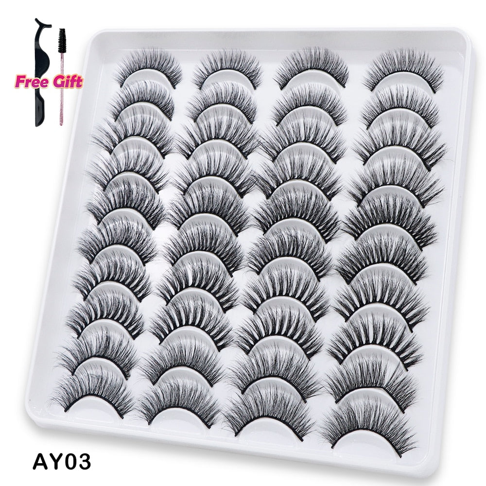 5 to 20 Pairs 3D Mink Lashes Natural Eyelashes