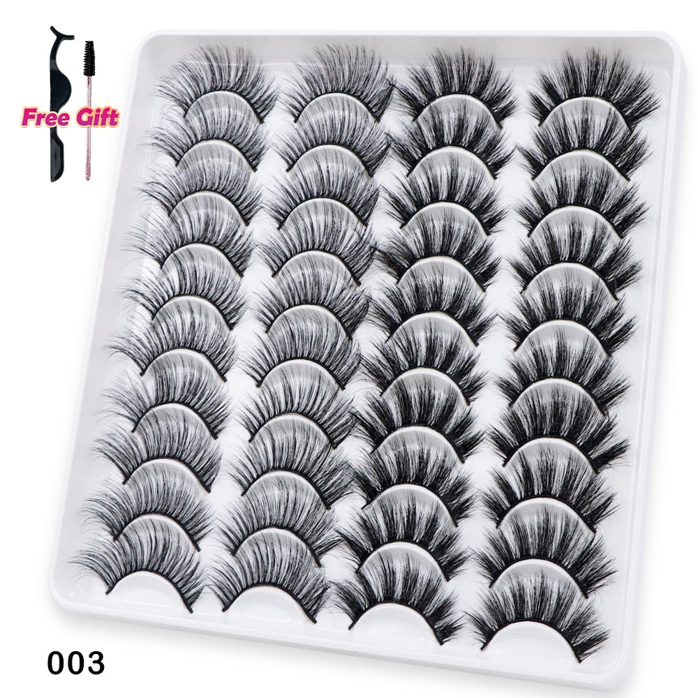 5 to 20 Pairs 3D Mink Lashes Natural Eyelashes