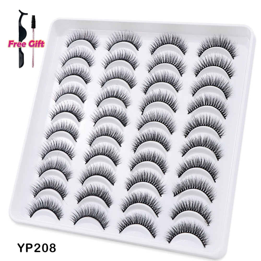 5 to 20 Pairs 3D Mink Lashes Natural Eyelashes