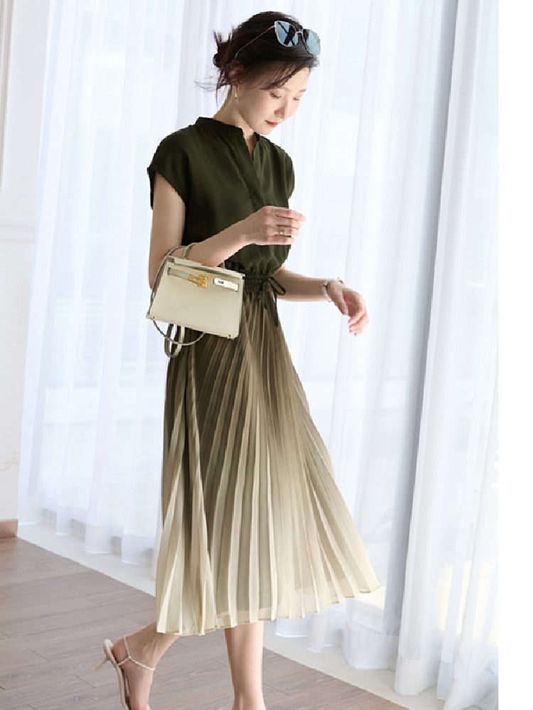 Elegant Summer's Dress 2022 Shirt Dress Long Evening