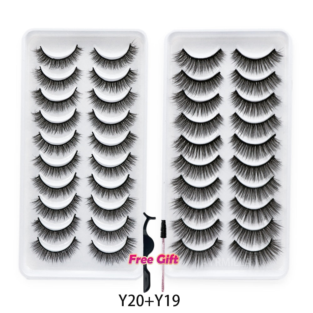 5 to 20 Pairs 3D Mink Lashes Natural Eyelashes