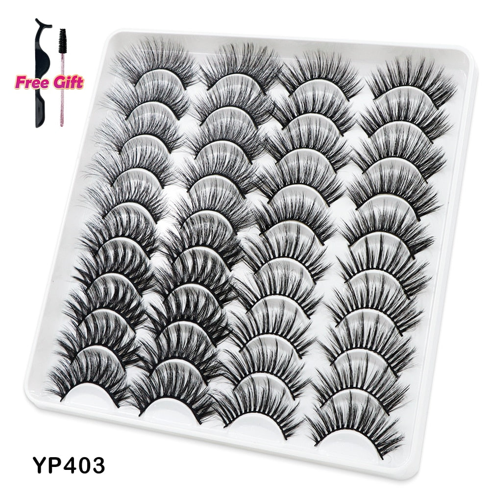 5 to 20 Pairs 3D Mink Lashes Natural Eyelashes