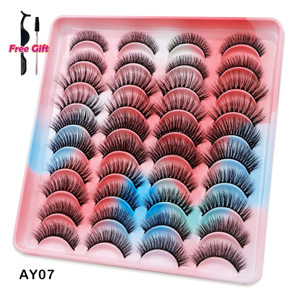 5 to 20 Pairs 3D Mink Lashes Natural Eyelashes