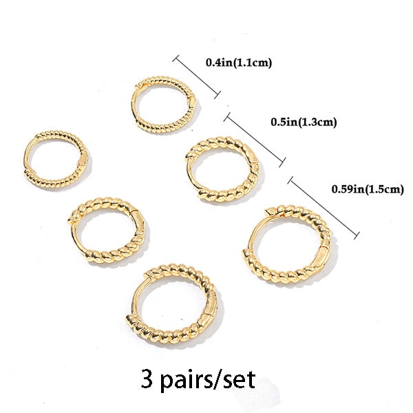 Stainless Steel Ring in different styles Hoop Earrings Small Simple Round Circle Huggies