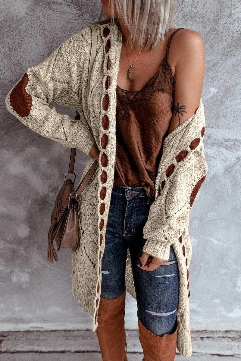 Autumn Winter Knitted Thick Coats Long Sweaters Women Cardigan Vintage Elegant Hooded Maxi Streetwear