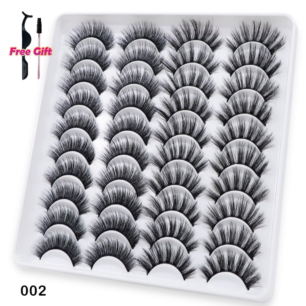 5 to 20 Pairs 3D Mink Lashes Natural Eyelashes