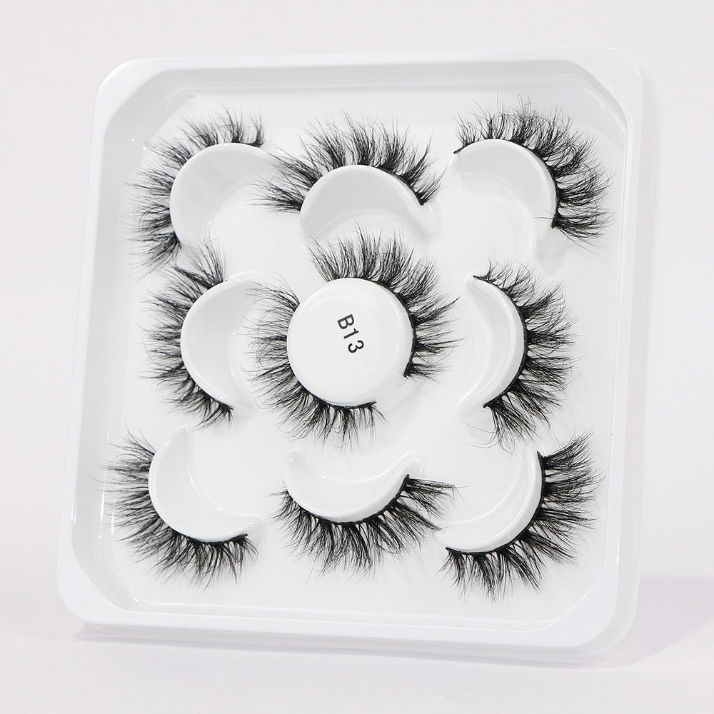 5 to 20 Pairs 3D Mink Lashes Natural Eyelashes