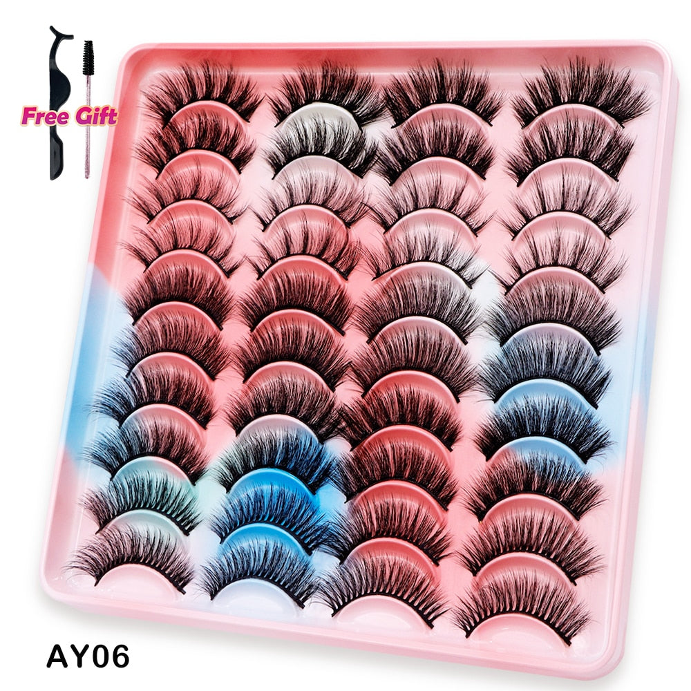 5 to 20 Pairs 3D Mink Lashes Natural Eyelashes