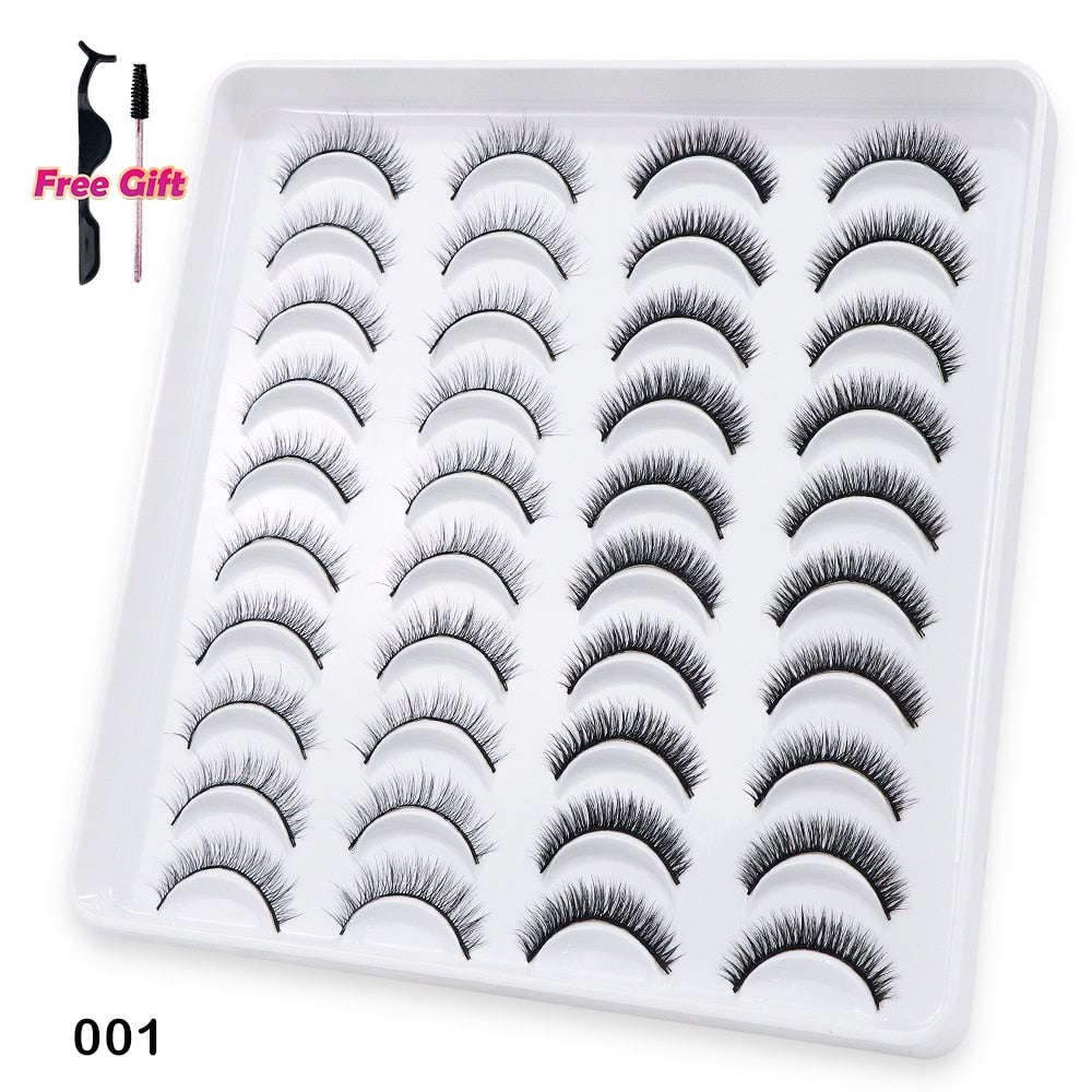 5 to 20 Pairs 3D Mink Lashes Natural Eyelashes