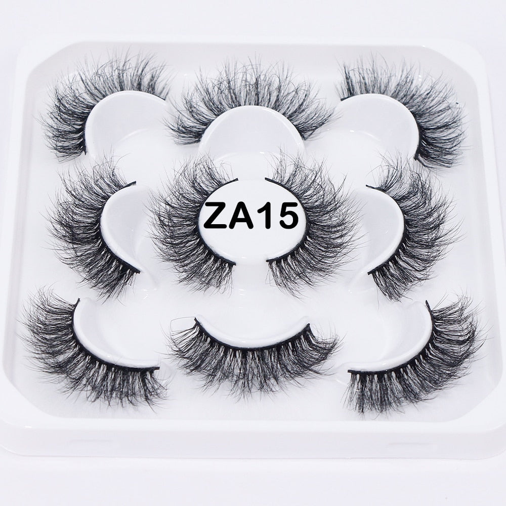 5 to 20 Pairs 3D Mink Lashes Natural Eyelashes