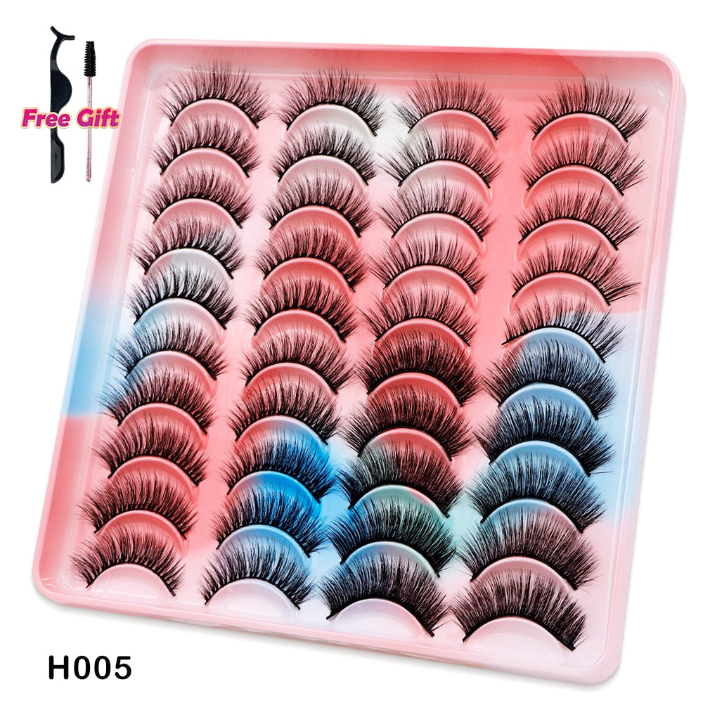 5 to 20 Pairs 3D Mink Lashes Natural Eyelashes