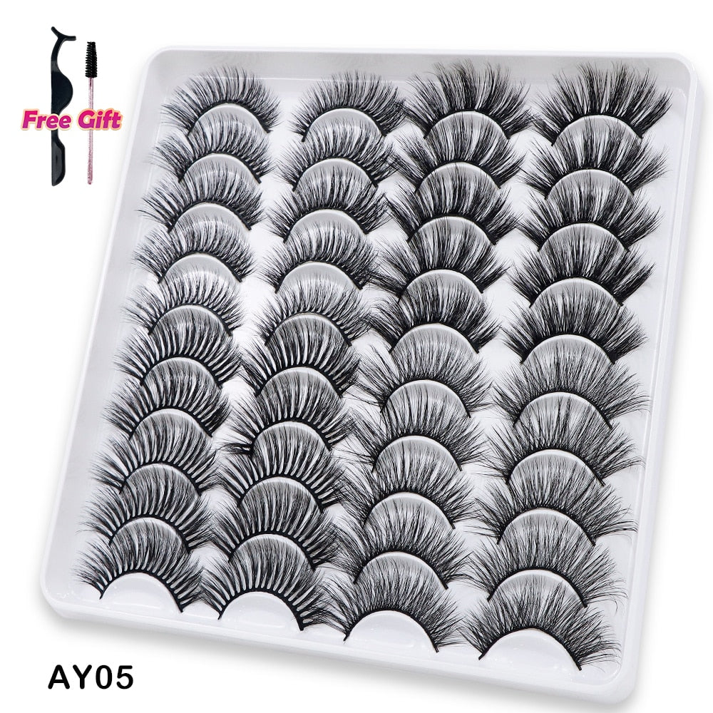 5 to 20 Pairs 3D Mink Lashes Natural Eyelashes