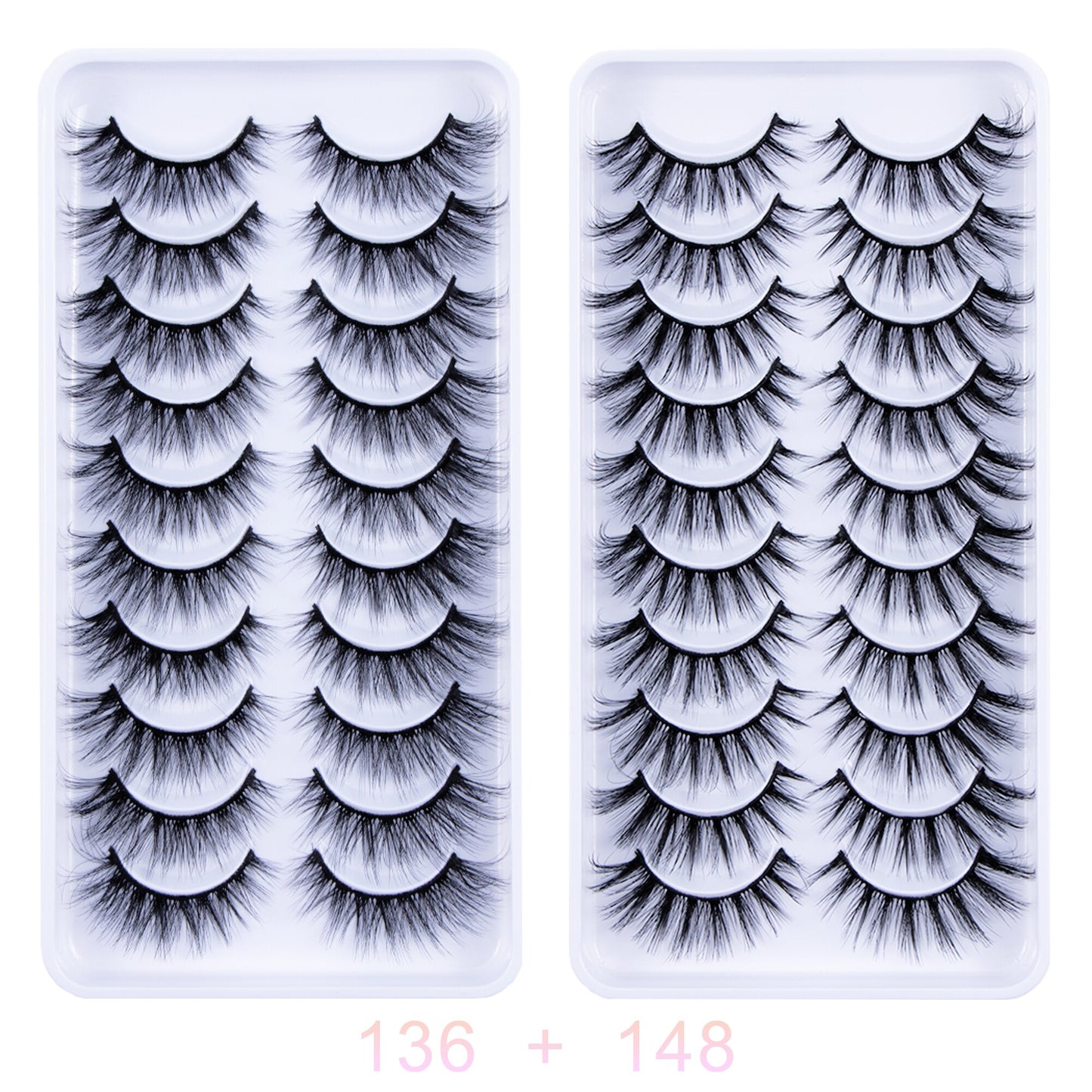 5 to 20 Pairs 3D Mink Lashes Natural Eyelashes