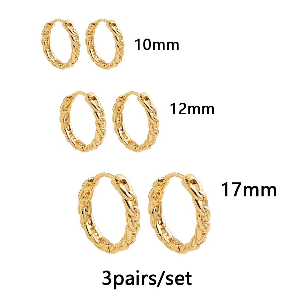 Stainless Steel Ring in different styles Hoop Earrings Small Simple Round Circle Huggies