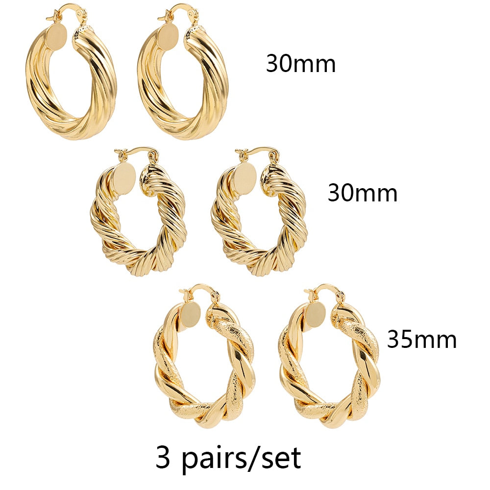 Stainless Steel Ring in different styles Hoop Earrings Small Simple Round Circle Huggies